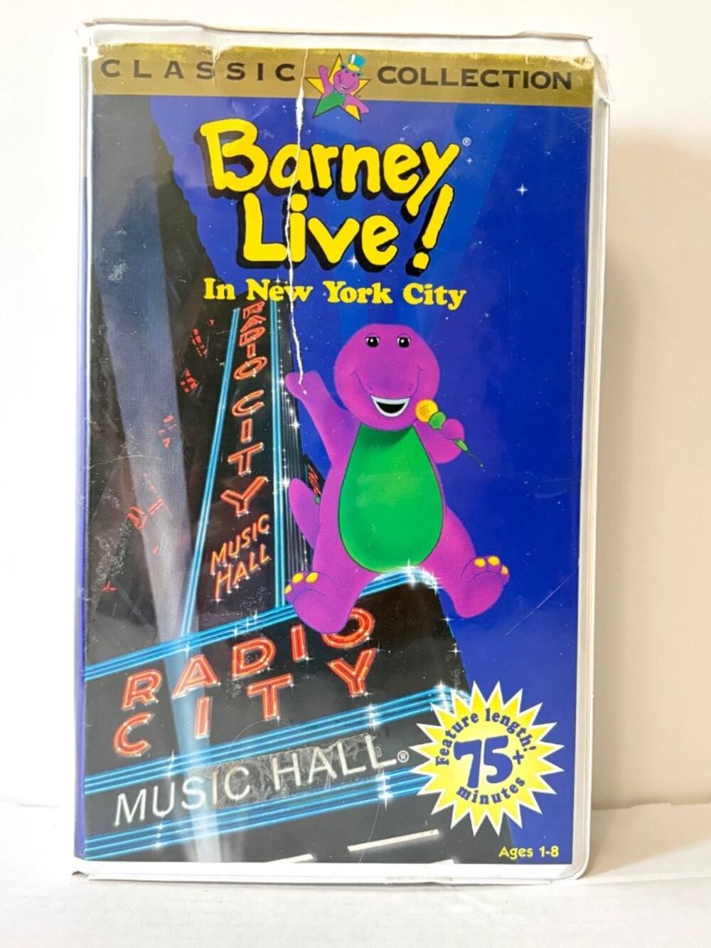 Barney Live in New York City VHS Tape Classic Canadian Clamshell retro - Tested